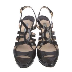 Prada patent leather shoes size 40 black